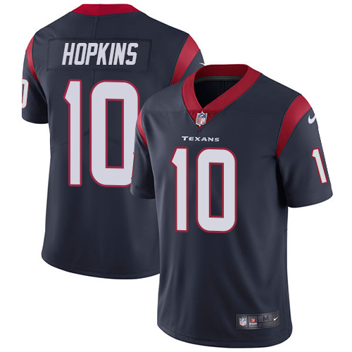 Men Houston Texans #10 Hopkins blue Nike Vapor Untouchable Limited NFL Jersey->houston texans->NFL Jersey
